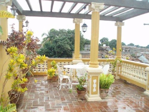 'Terrace on the roof' Casas particulares are an alternative to hotels in Cuba.